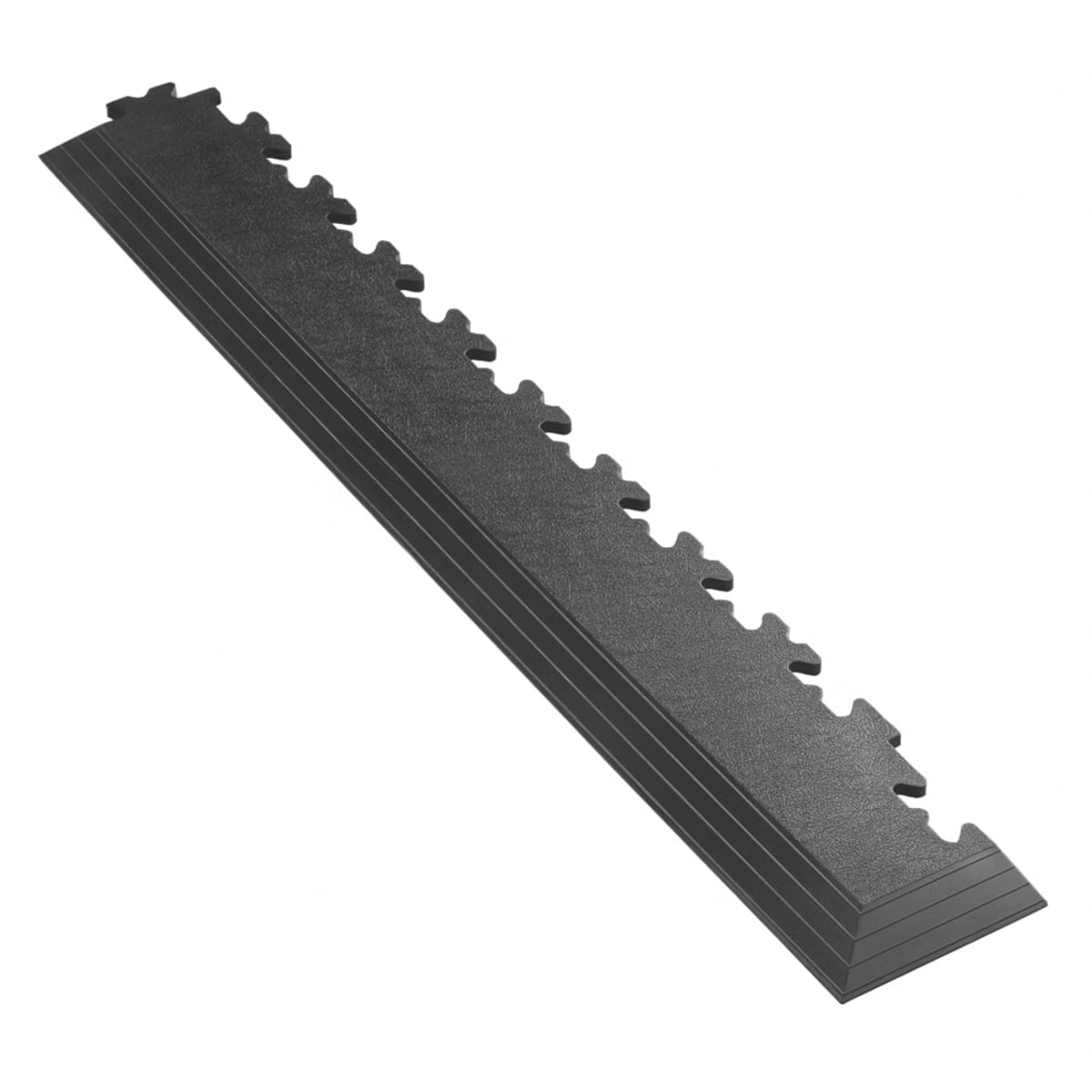 Interlocking Floor Tile Corner Ramp Black